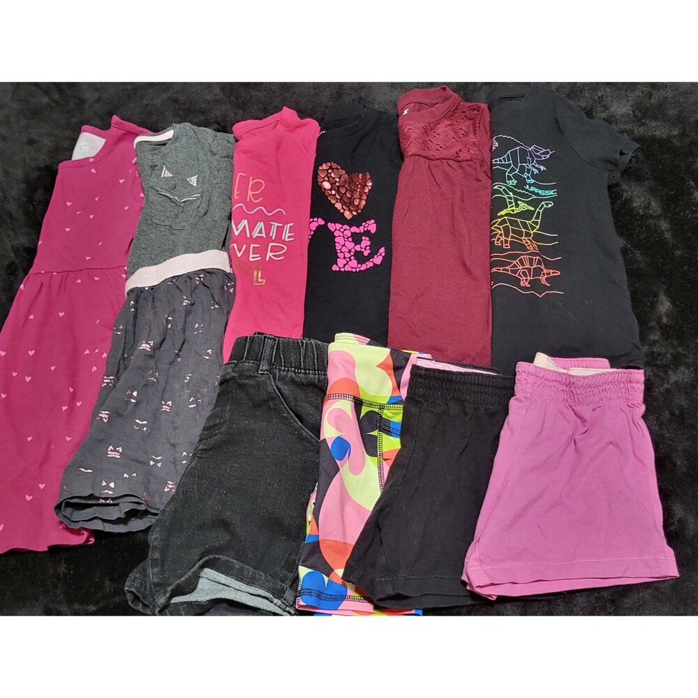 Toddler Girl’s Size 4T 4/5 Spring Summer Bundle Tops Shorts Dresses